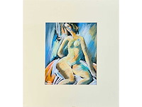 Mikhail ashkotov - naakt - originele pastel - afbeelding 4 van  5