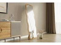 Milieuvriendelijke spiegel met frame en wandbeugel in 100% mdf xl - afbeelding 2 van  6