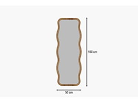 Milieuvriendelijke spiegel met frame en wandbeugel in 100% mdf xl - afbeelding 5 van  6