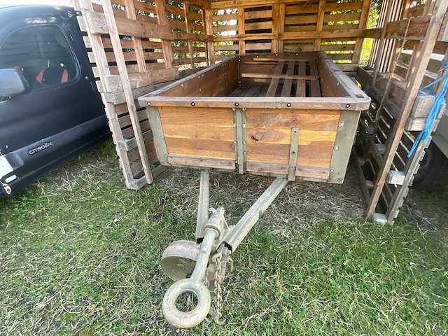 Militaire kipper – houten aanhanger autotrailer - afbeelding 6 van  8