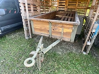 Militaire kipper – houten aanhanger autotrailer