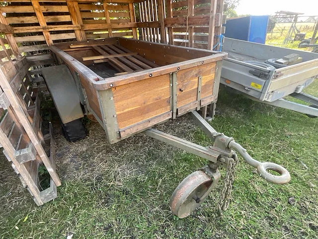 Militaire kipper – houten aanhanger autotrailer - afbeelding 2 van  8