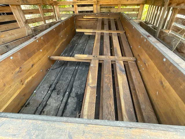 Militaire kipper – houten aanhanger autotrailer - afbeelding 7 van  8