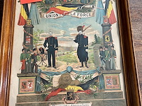 Militaria kader "souvenir de service" 1903 - afbeelding 2 van  4
