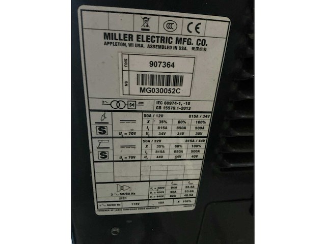 Miller gold star 852 lasapparaat - afbeelding 6 van  6