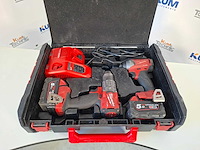 Milwaukee - hamerboor - milwaukee m18 brandstof – fpd2 hamerboor/driver kit + fid2 slagschroevende - afbeelding 1 van  6