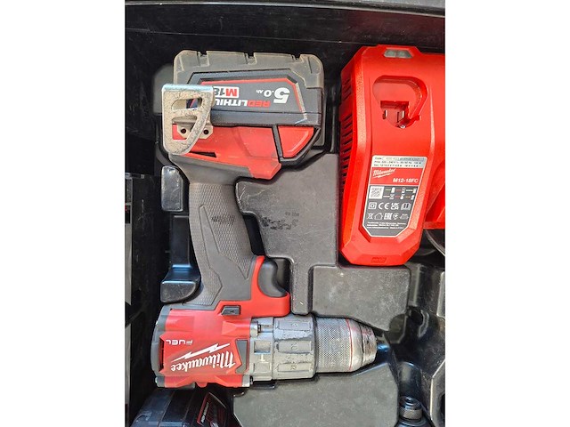 Milwaukee - hamerboor - milwaukee m18 brandstof – fpd2 hamerboor/driver kit + fid2 slagschroevende - afbeelding 3 van  6