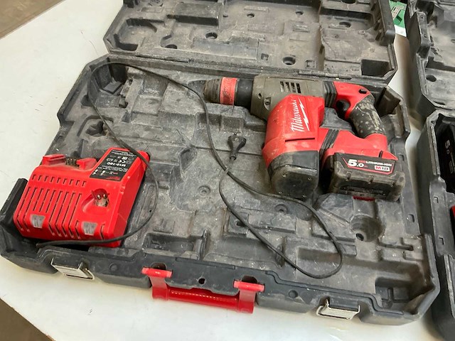 Milwaukee accu-boorhamer (2x) - afbeelding 2 van  8