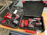 Milwaukee accu-schroefboormachine (3x) - afbeelding 3 van  4
