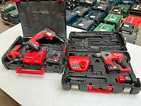 Milwaukee accugereedschap (2x) - afbeelding 1 van  8