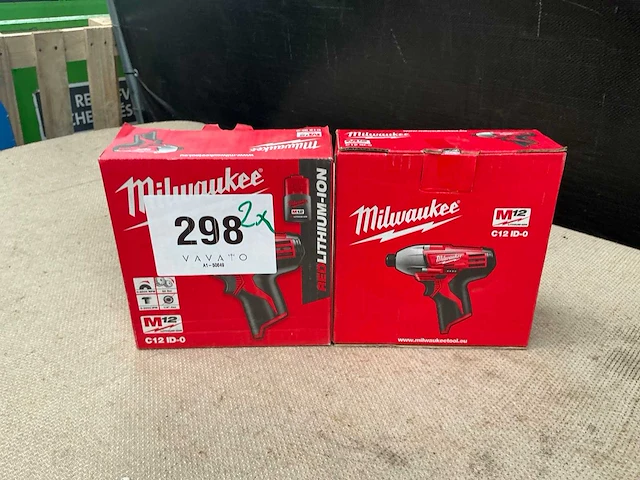 Milwaukee c12 id-0 slagschroefboormachine (2x) - afbeelding 5 van  5