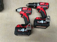 Milwaukee diverse accu schroefboormachine (2x) - afbeelding 3 van  4