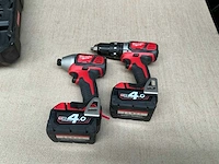 Milwaukee diverse accu schroefboormachine (2x)