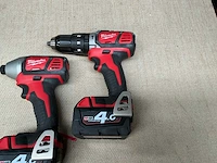 Milwaukee diverse accu schroefboormachine (2x) - afbeelding 2 van  4