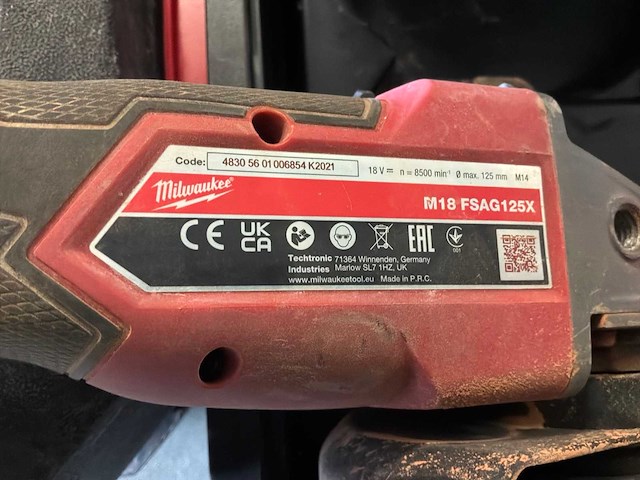 Milwaukee fsag125x haakse slijpmachine - afbeelding 2 van  3