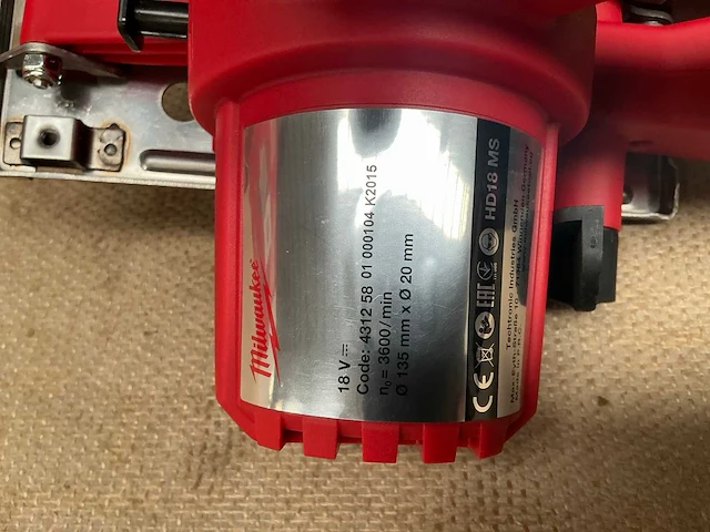 Milwaukee hd18 ms cirkelzaagmachine - afbeelding 5 van  5