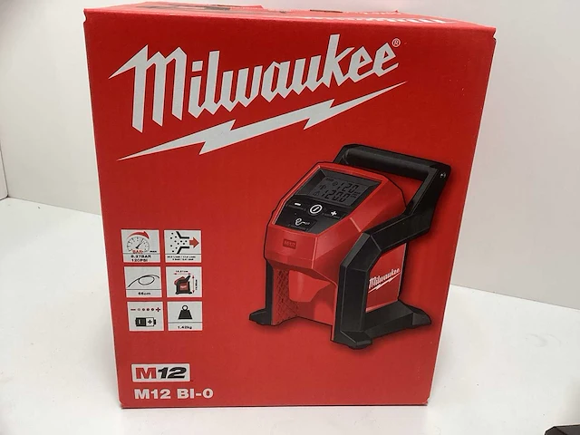 Milwaukee m12 bi-0 accu bandenpomp / inflator - afbeelding 7 van  8