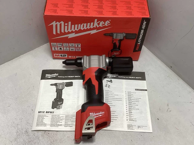 Milwaukee m12 bprt-0 12v li-ion accu blindklinknagel tang body - 9000n - afbeelding 1 van  4