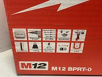 Milwaukee m12 bprt-0 12v li-ion accu blindklinknagel tang body - 9000n - afbeelding 4 van  4