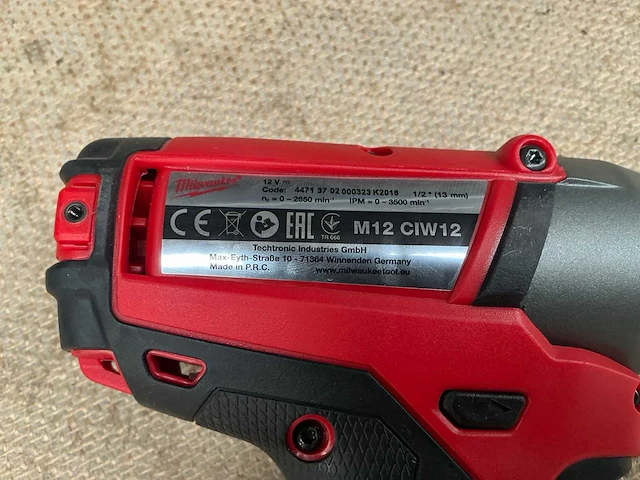 Milwaukee m12 ciw 12 slagmoersleutel - afbeelding 6 van  6