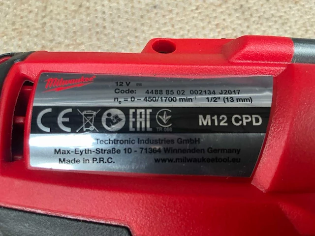 Milwaukee m12 cpd schroefboormachine - afbeelding 3 van  5
