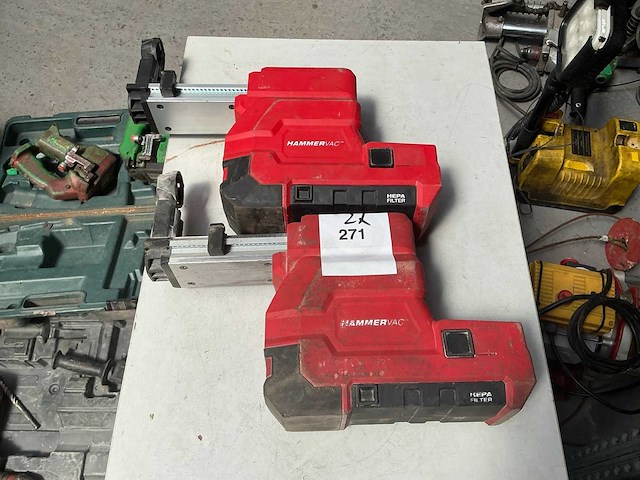 Milwaukee m18-28 cpdex stofafzuig unit (2x) - afbeelding 1 van  7
