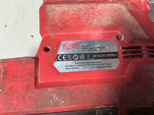 Milwaukee m18-28 cpdex stofafzuig unit (2x) - afbeelding 4 van  7