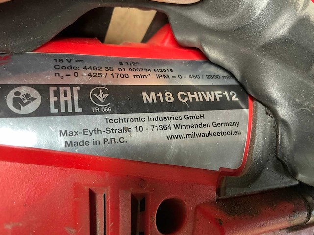 Milwaukee m18 chiwf12 slagmoersleutel - afbeelding 6 van  6