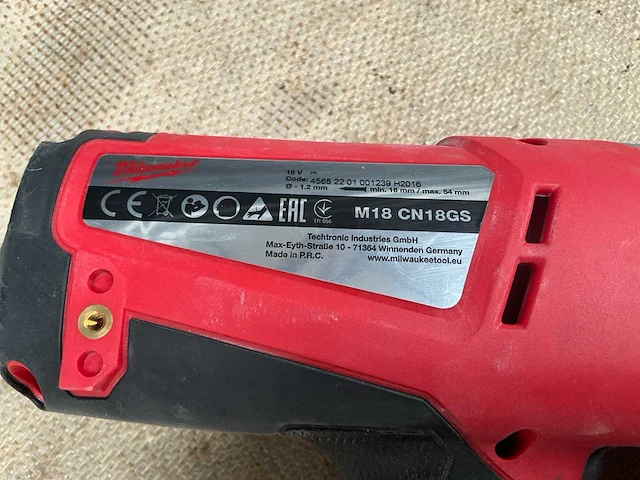 Milwaukee m18 cn18gs tacker - afbeelding 3 van  4