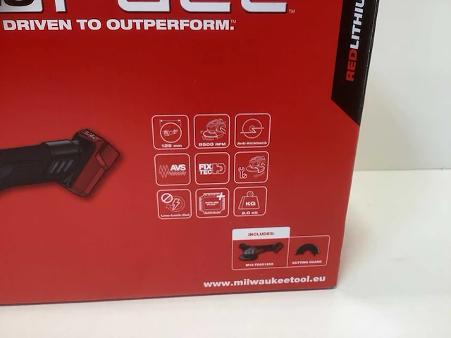 Milwaukee m18 fsag125x-0 haakse slijper 125mm 18v - afbeelding 6 van  7