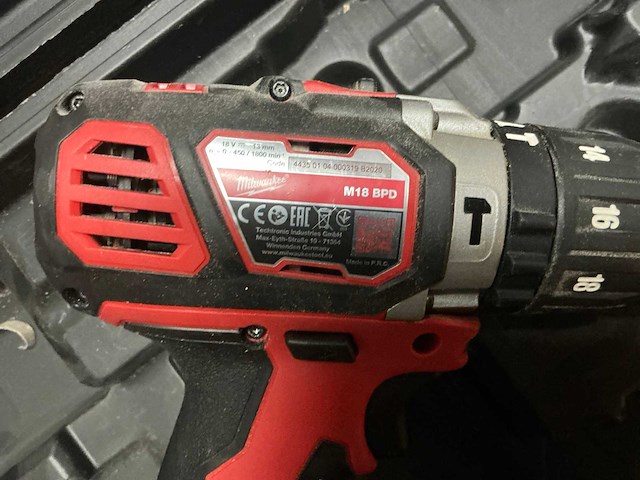 Milwaukee m18 pbd-202c boormachine - afbeelding 3 van  5