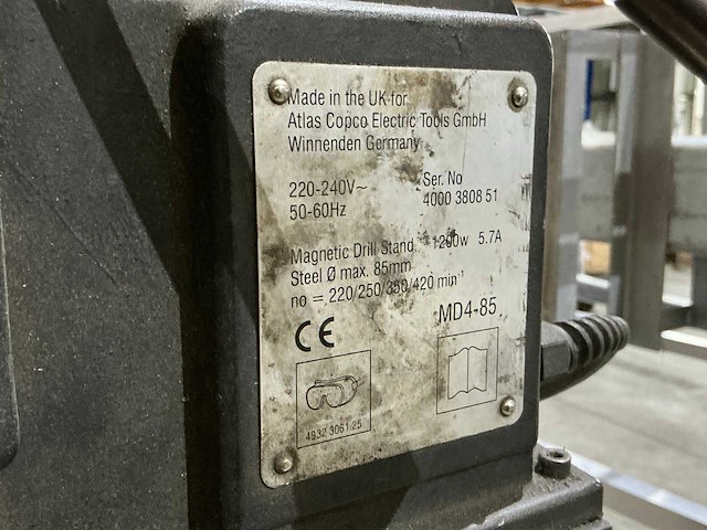 Milwaukee md4-85 kernboormachine - afbeelding 4 van  4