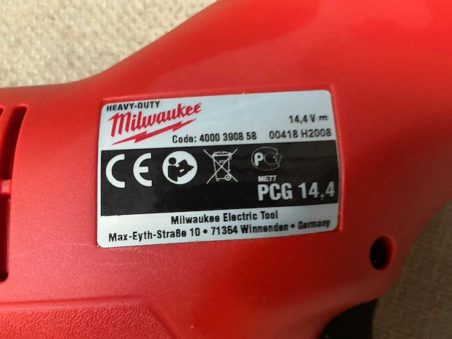 Milwaukee pcg 14,4 kitspuit - afbeelding 6 van  6