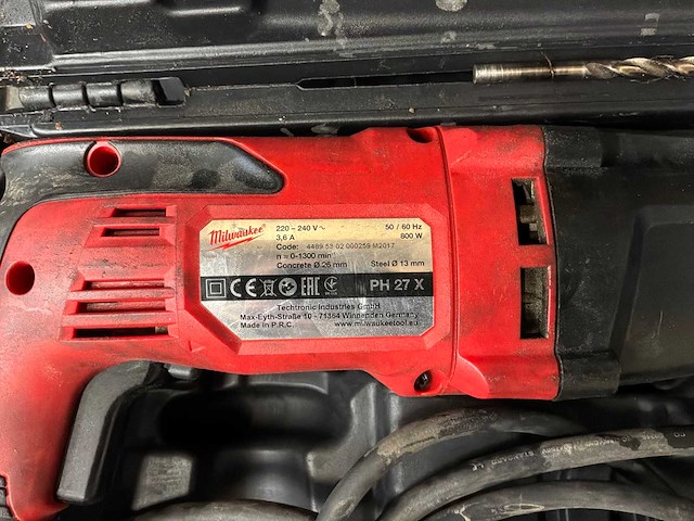 Milwaukee ph 27 x boorhamer - afbeelding 2 van  4