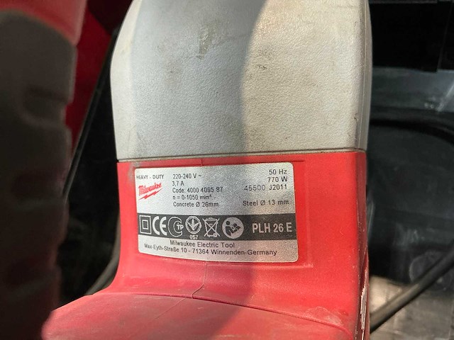 Milwaukee plh 26e klopboormachine - afbeelding 1 van  1