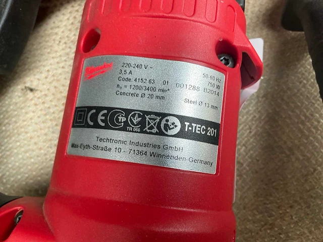 Milwaukee t-tec 201 boormachine - afbeelding 4 van  4