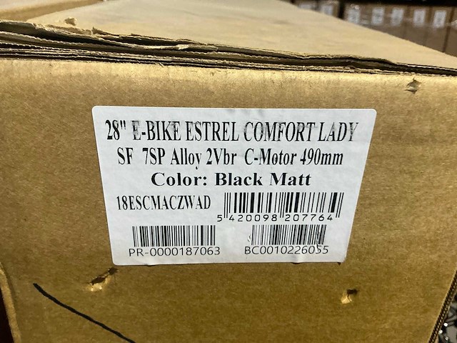 Minerva estrel comfort lady 28" elektrische fiets ongebruikt (2x) - afbeelding 7 van  8