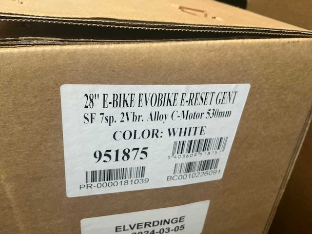 Minerva evobike sf 7sp. electrische fiets ongebruikt (2x) - afbeelding 6 van  7