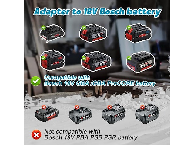 Mini accu kettingzaag voor bosch 18v - afbeelding 4 van  6