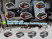 Mini accu kettingzaag voor bosch 18v - afbeelding 4 van  6