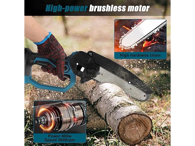 Mini accu kettingzaag - afbeelding 5 van  6