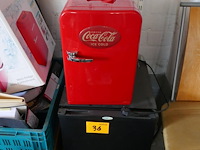 Mini bar + mini koelkast coca cola - - afbeelding 1 van  5