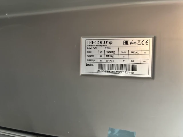 Mini-bar tefcold tm52 - afbeelding 3 van  3