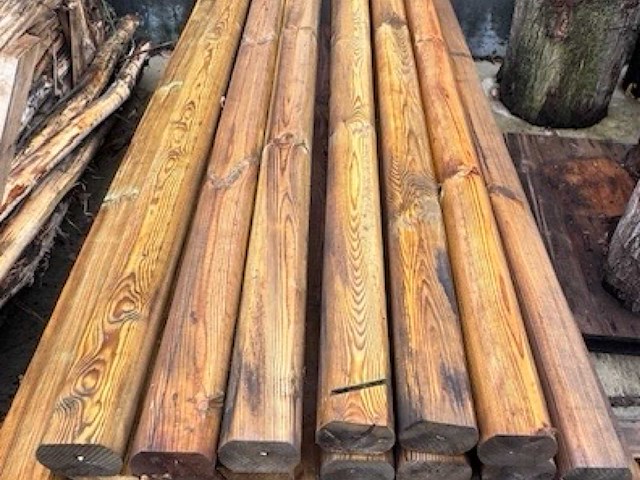 Mini biel half rond tuinpalen 2m40 (43x) - afbeelding 2 van  2