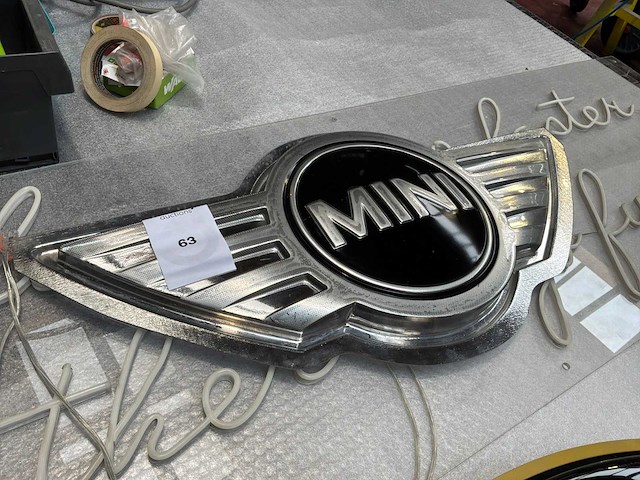 Mini cooper logo decoratie - afbeelding 1 van  1