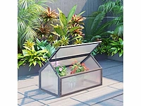 Mini kas, compacte houten kas, polykarbonatpanelen