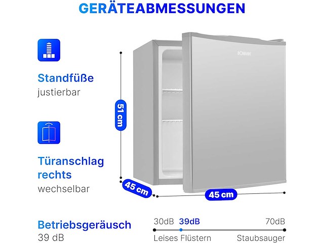 Mini-koelkast, 42l, 2-draad planken, kb7346, roestvrij staal - afbeelding 2 van  7