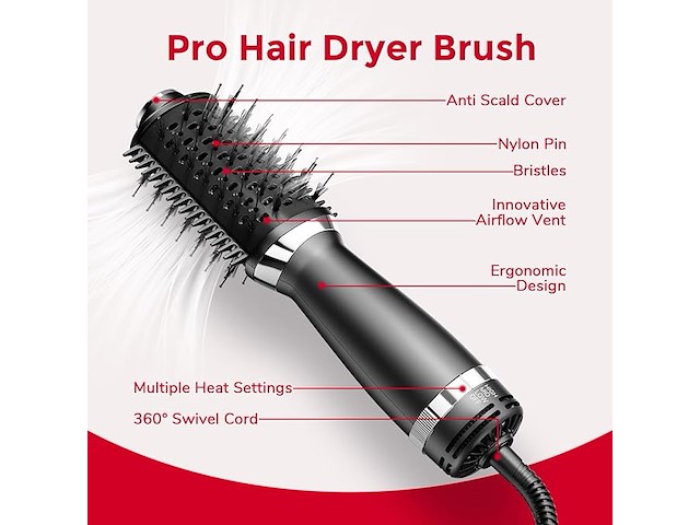 Mini pro hair dryer brush - afbeelding 3 van  4