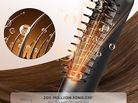 Mini stijltangborstel, keramische stijltang en haarborstel, 2-in-1 - afbeelding 5 van  5