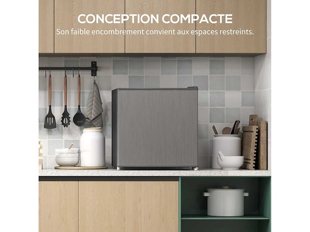 Mini vriezer instelbare temperatuur van -14 tot -24°c compact 35l - afbeelding 5 van  6